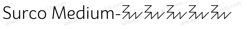 Surco Medium字体转换